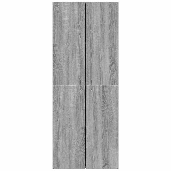 arkivskab 60x32x153 cm konstrueret træ grå sonoma-eg