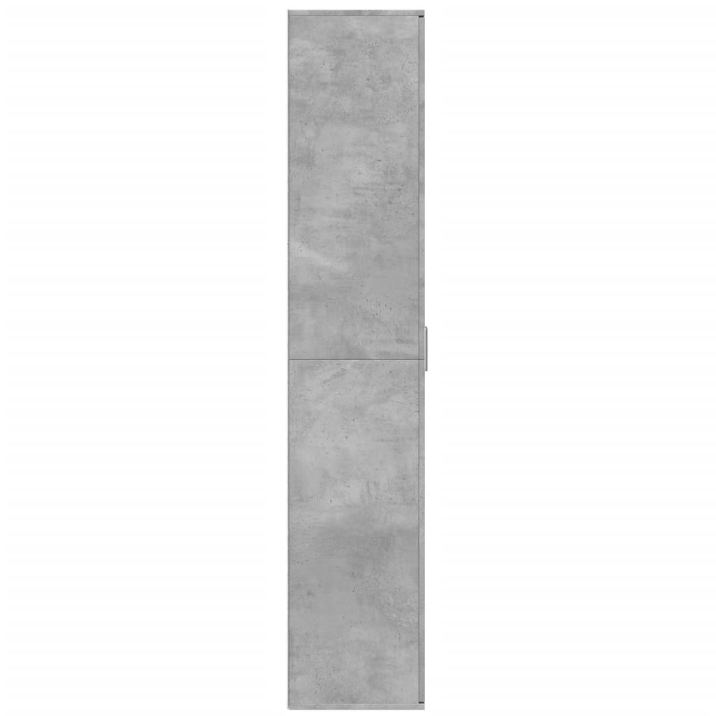 højskab 80x35x180 cm konstrueret træ betongrå