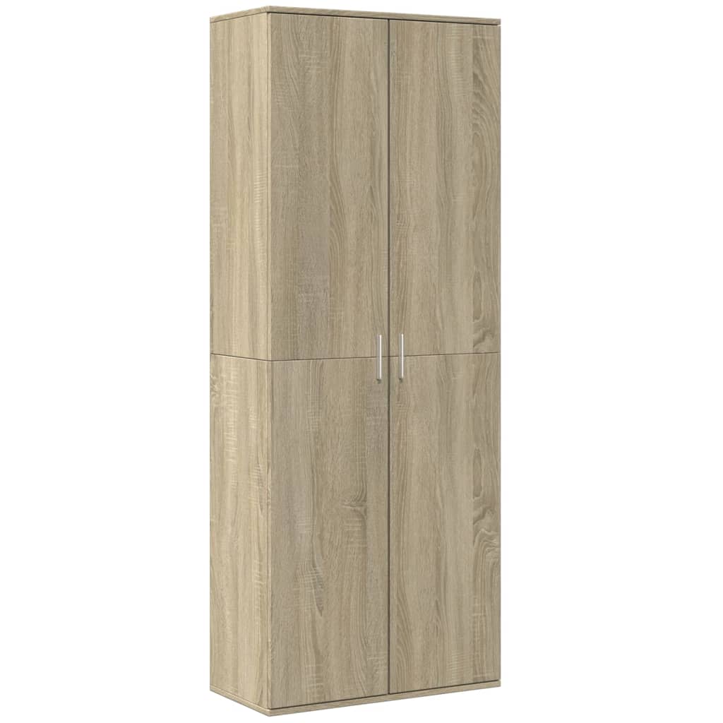 højskab 70x35x180 cm konstrueret træ sonoma-eg