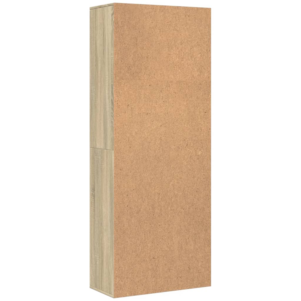 højskab 70x35x180 cm konstrueret træ sonoma-eg