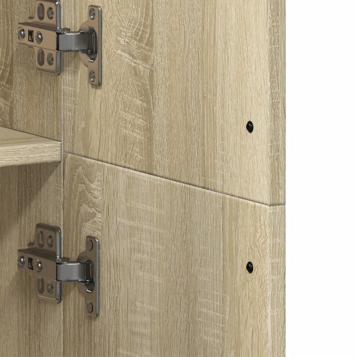 højskab 70x35x180 cm konstrueret træ sonoma-eg