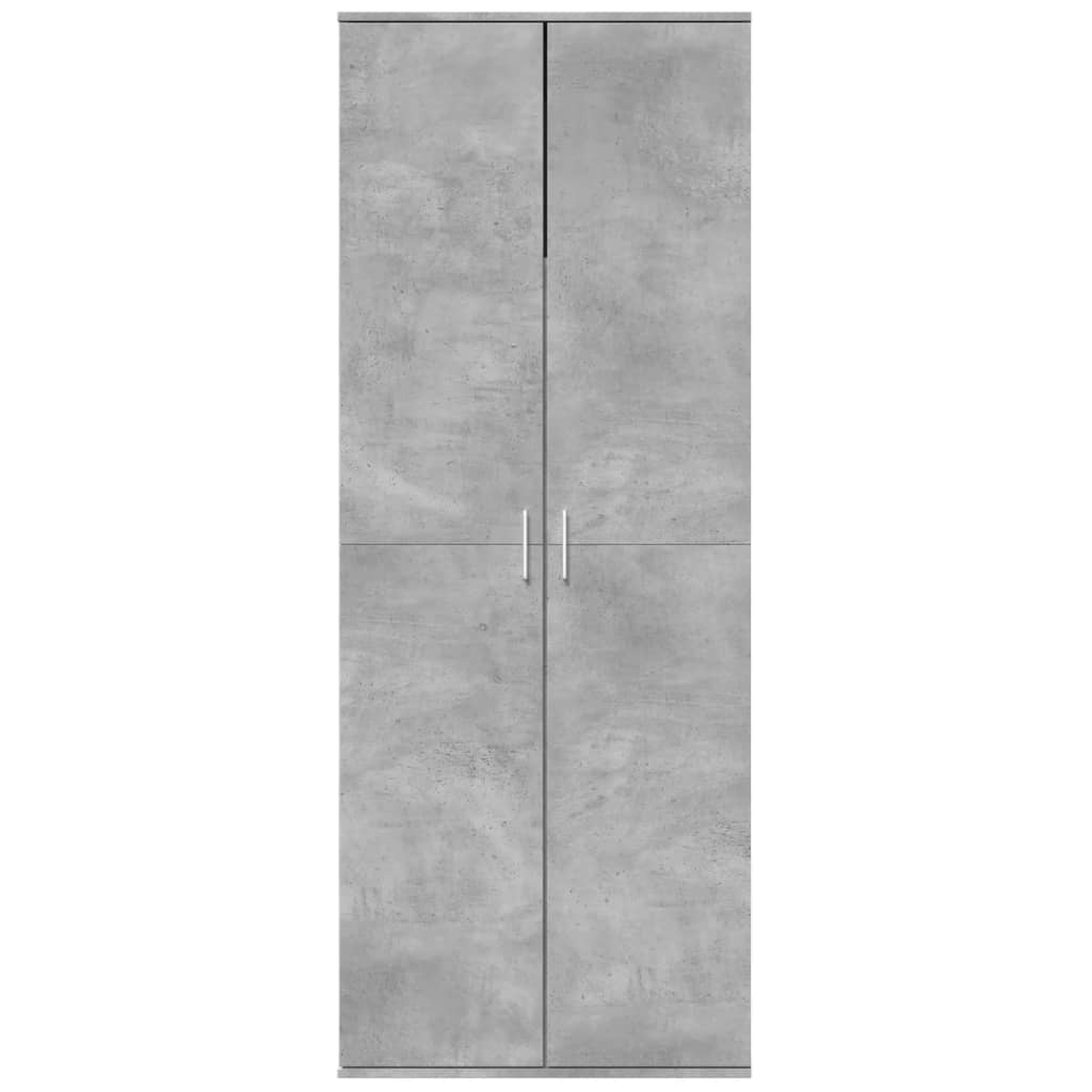 højskab 70x35x180 cm konstrueret træ betongrå