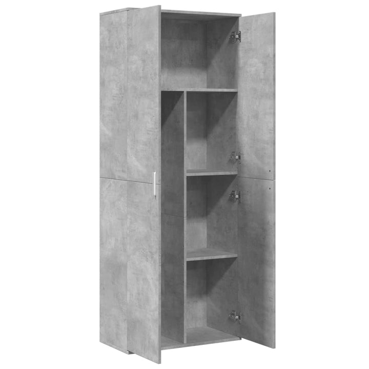 højskab 70x35x180 cm konstrueret træ betongrå