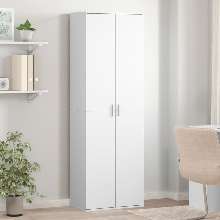 højskab 60x35x180 cm konstrueret træ hvid