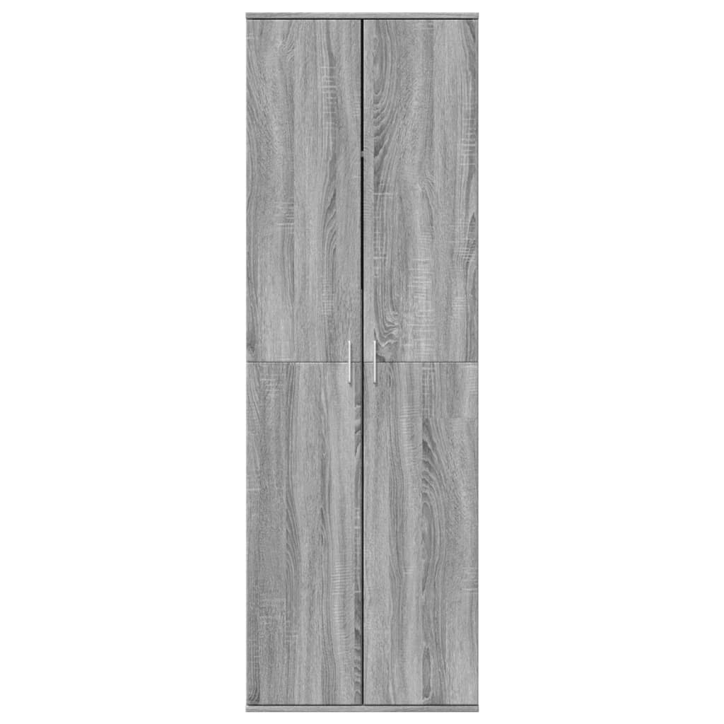 højskab 60x35x180 cm konstrueret træ grå sonoma-eg