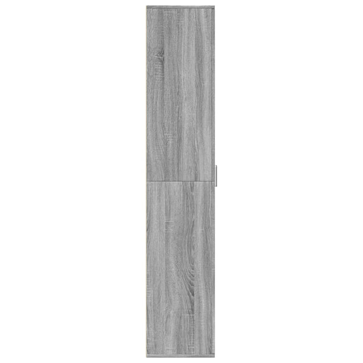 højskab 60x35x180 cm konstrueret træ grå sonoma-eg