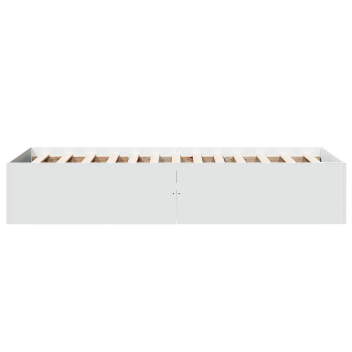 sengeramme 75x190 cm konstrueret træ hvid