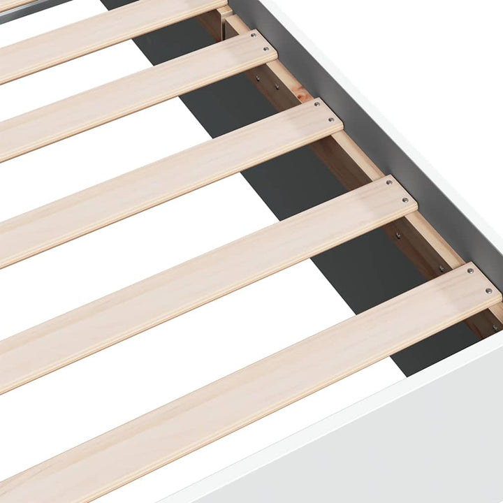 sengeramme 75x190 cm konstrueret træ hvid