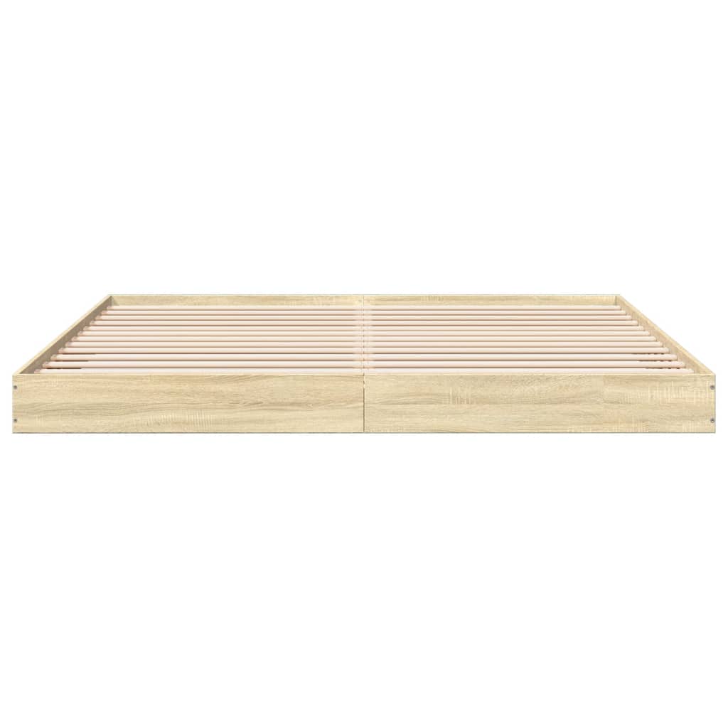 sengestel uden madras 180x200 cm konstrueret træ sonoma-eg