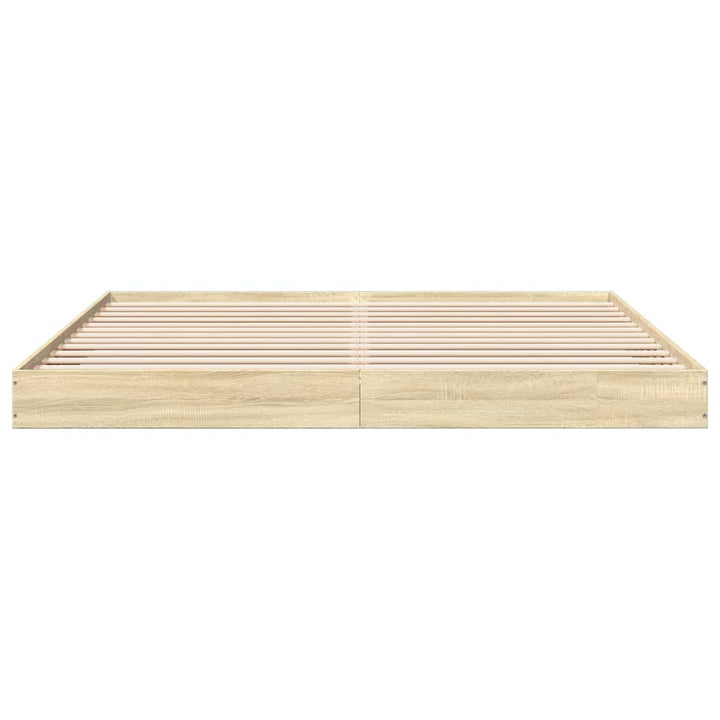 sengestel uden madras 180x200 cm konstrueret træ sonoma-eg