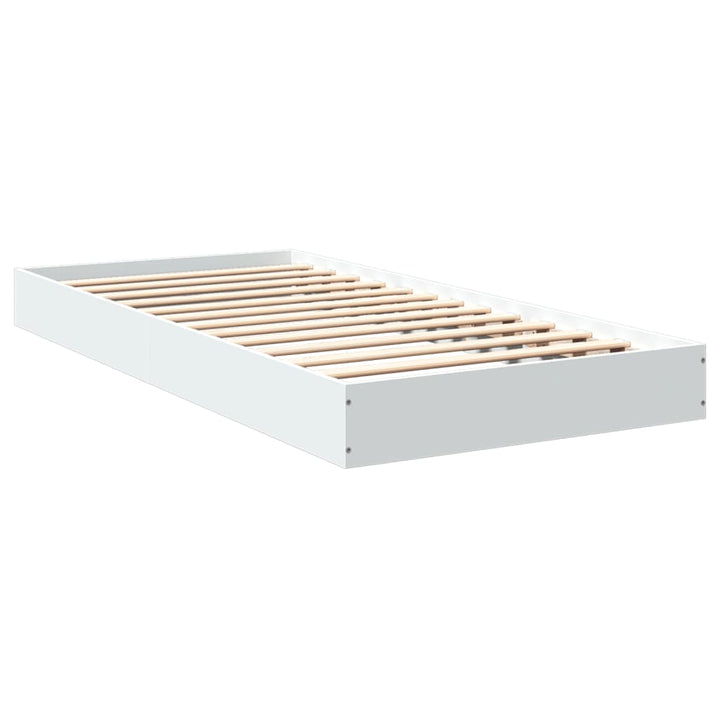sengeramme 90x200 cm konstrueret træ hvid