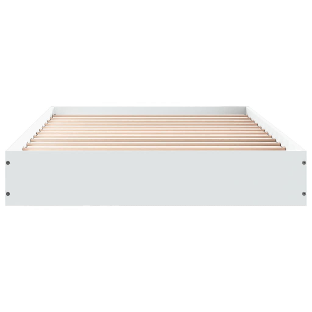 sengeramme 90x200 cm konstrueret træ hvid