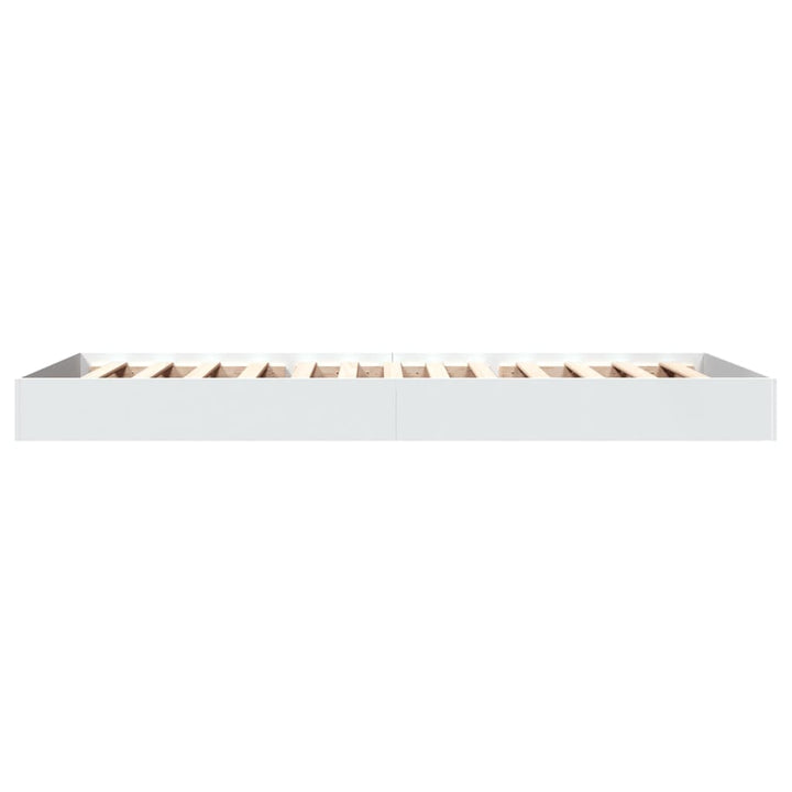 sengeramme 90x200 cm konstrueret træ hvid