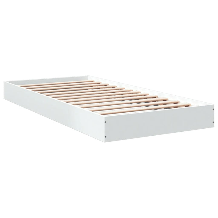 sengeramme 90x200 cm konstrueret træ hvid