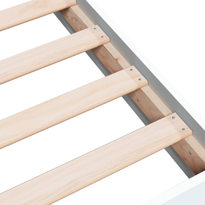 sengeramme 90x200 cm konstrueret træ hvid