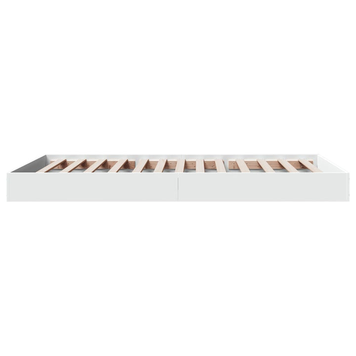 sengeramme 90x190 cm konstrueret træ hvid