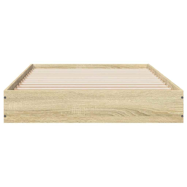 sengeramme 75x190 cm uden madras konstrueret træ sonoma-eg