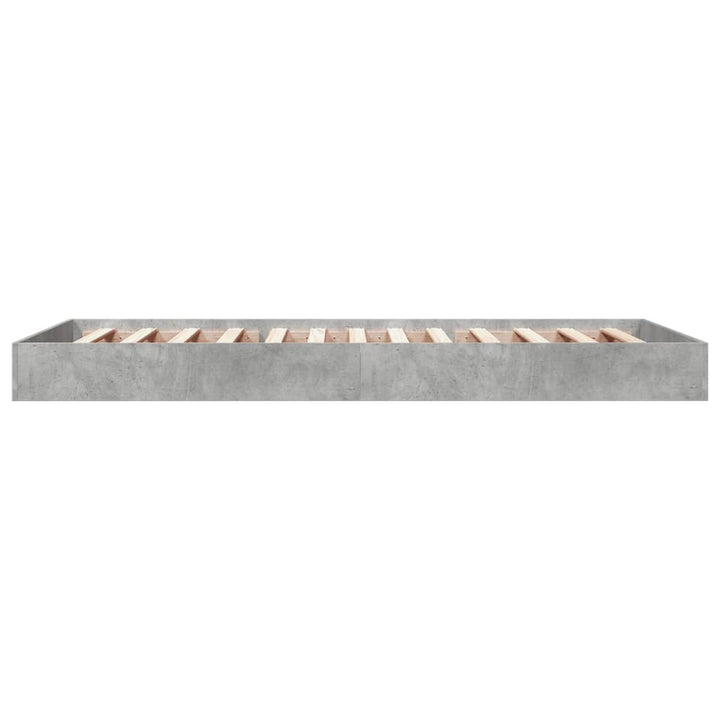 sengeramme 75x190 cm konstrueret træ betongrå