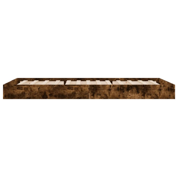 sengeramme 75x190 cm uden madras konstrueret træ røget eg