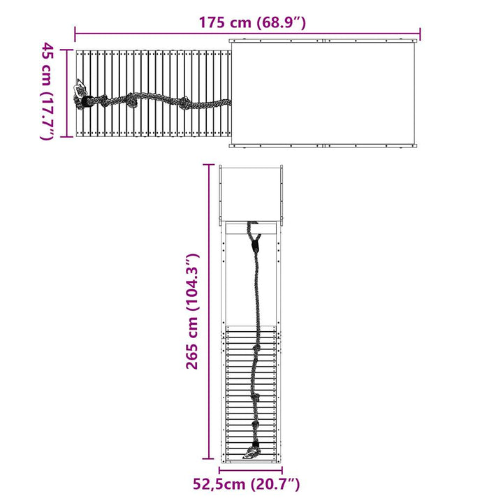 udendørs legesæt massivt douglasgran