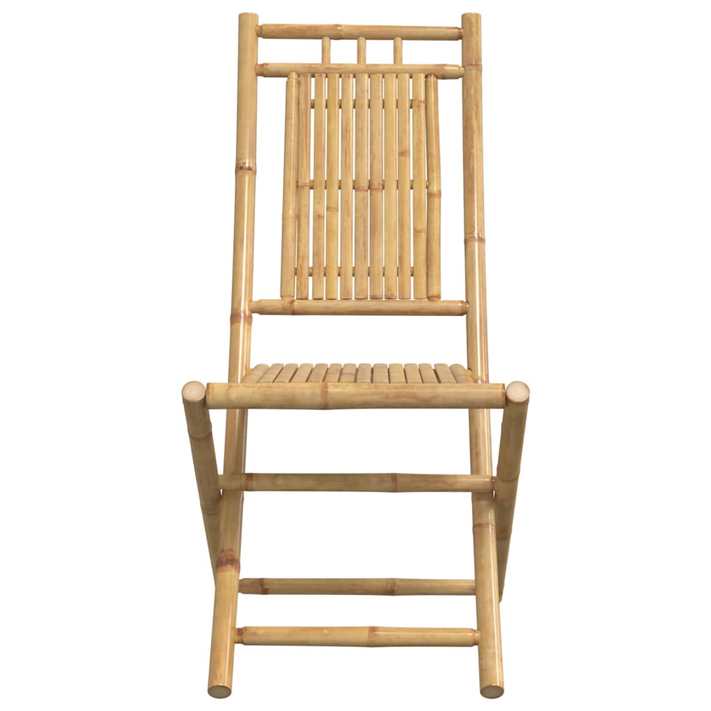 foldbare havestole 8 stk. 46x66x99 cm bambus
