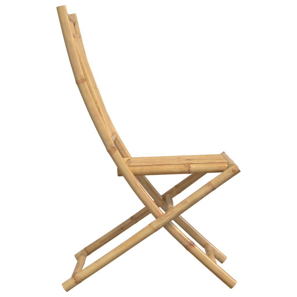 foldbare havestole 8 stk. 46x66x99 cm bambus