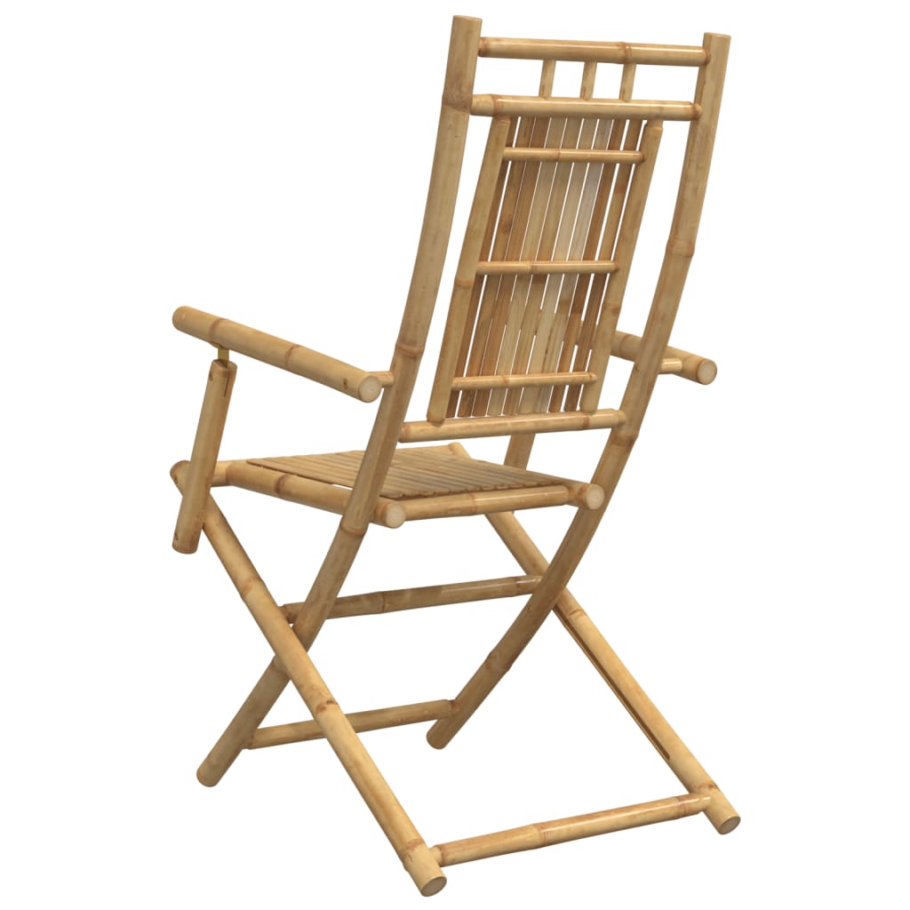 foldbare havestole 8 stk. 53x66x99 cm bambus