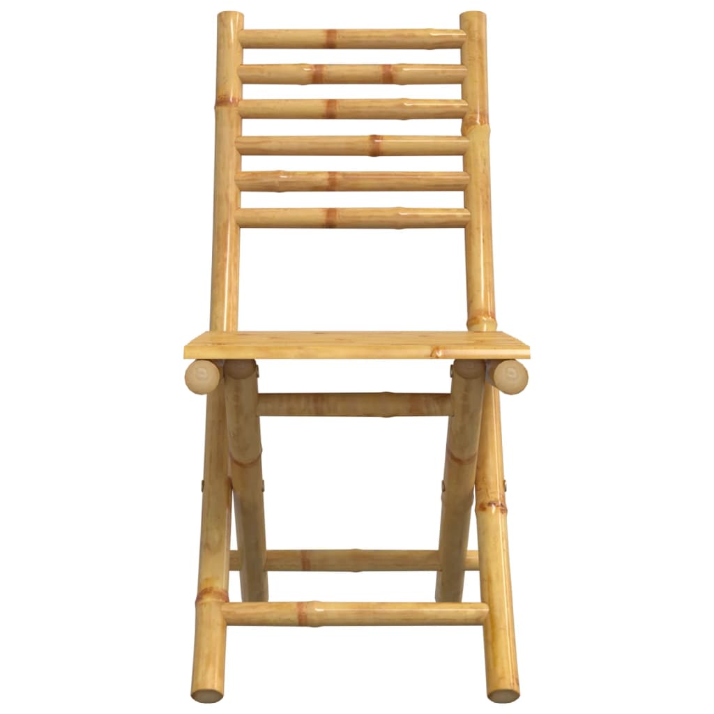 foldbare havestole 6 stk. 43x54x88 cm bambus