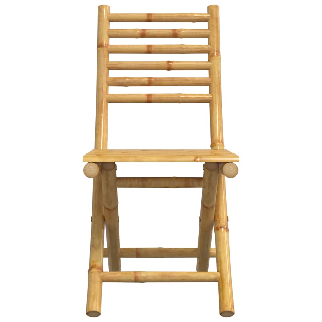 foldbare havestole 8 stk. 43x54x88 cm bambus
