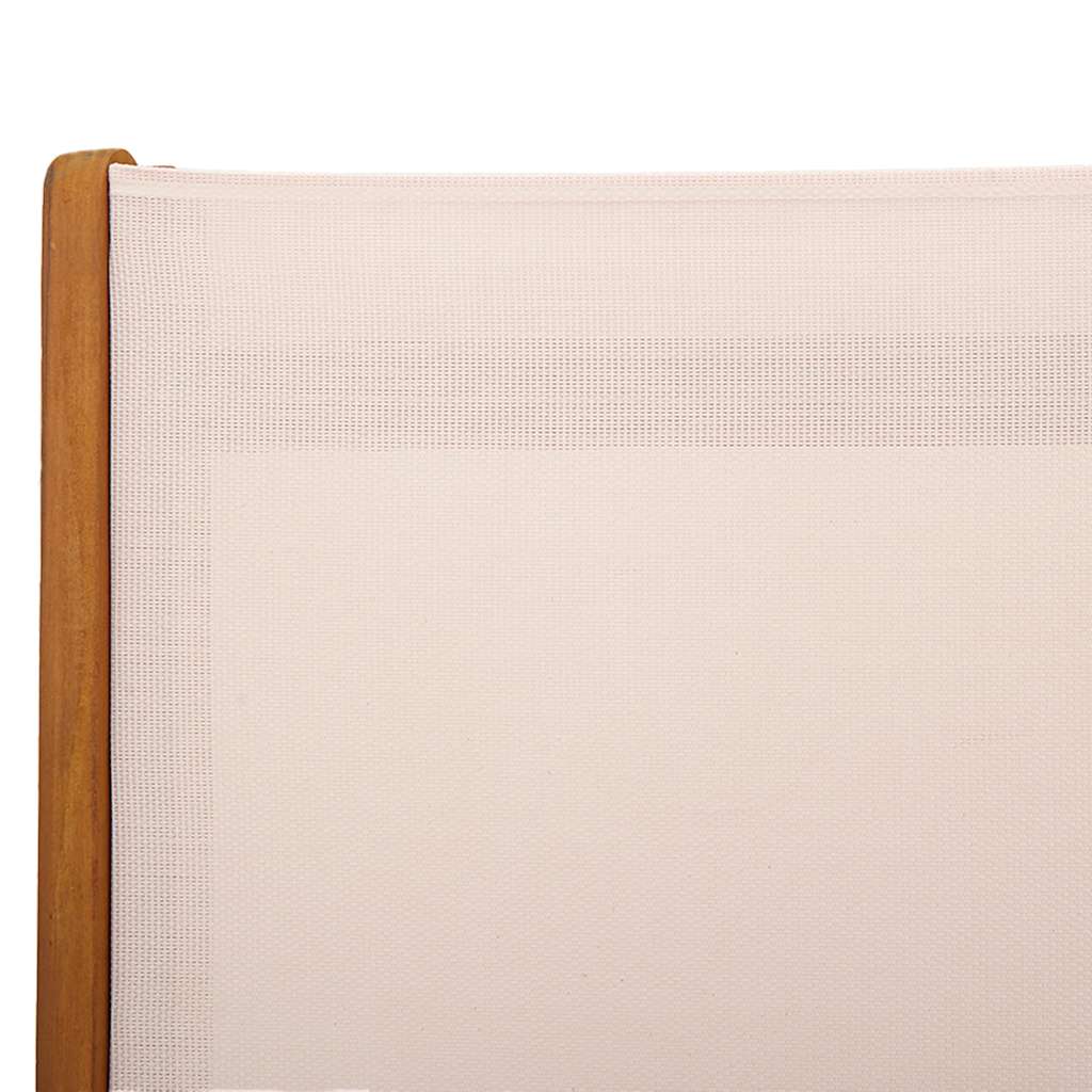 foldbare havestole 4 stk. massivt akacietræ og textilene
