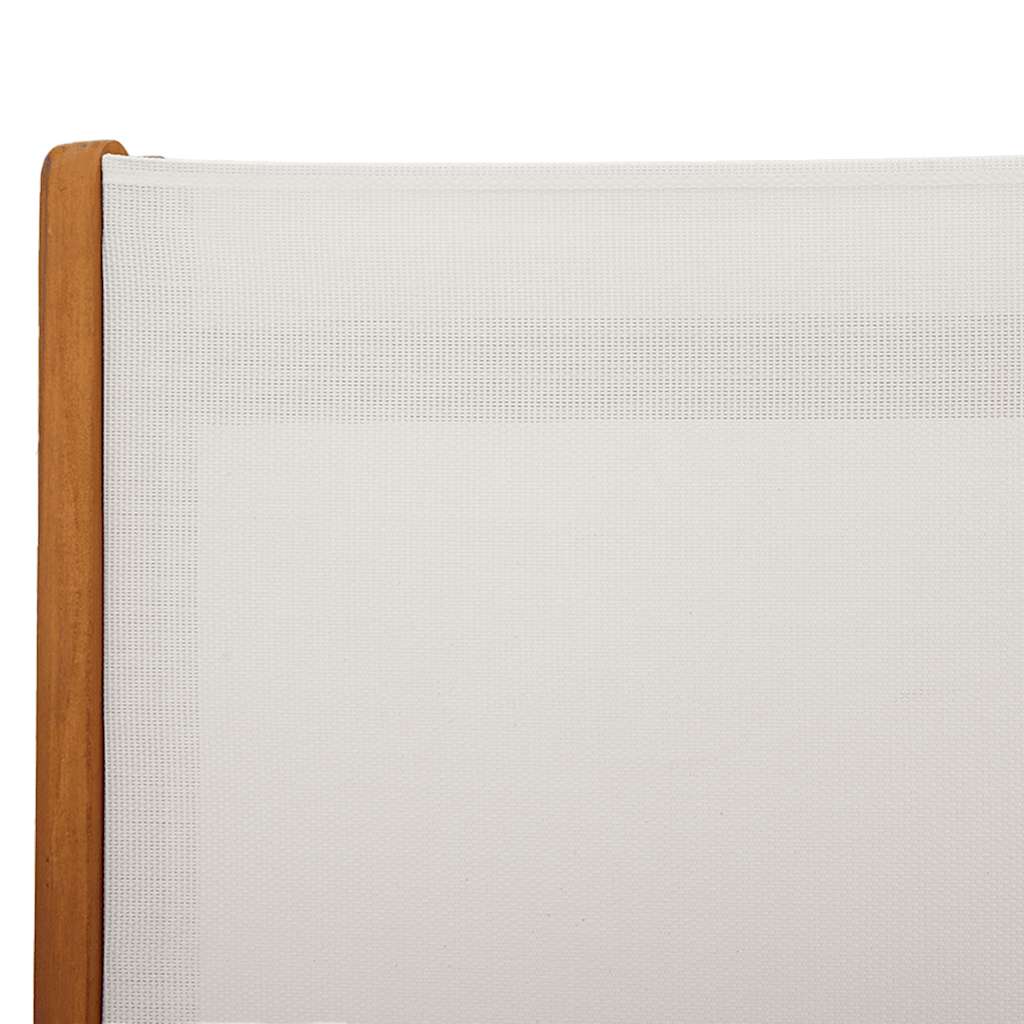 foldbare havestole 6 stk. massivt akacietræ og textilene
