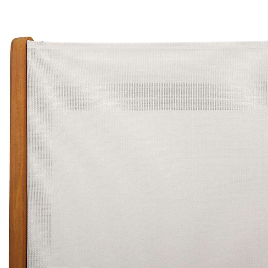 foldbare havestole 8 stk. massivt akacietræ og textilene