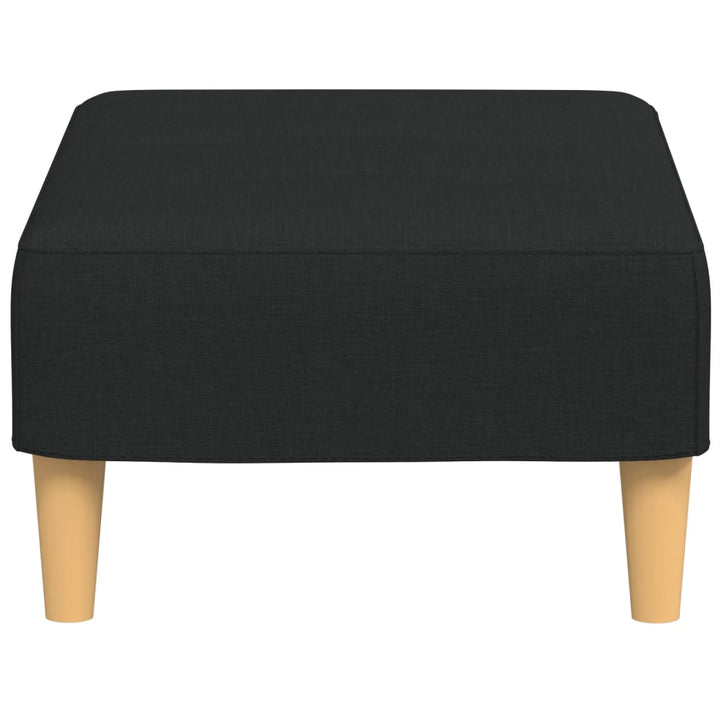 fodskammel 77x55x31 cm stof sort