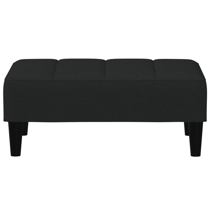fodskammel 77x55x31 cm velour sort