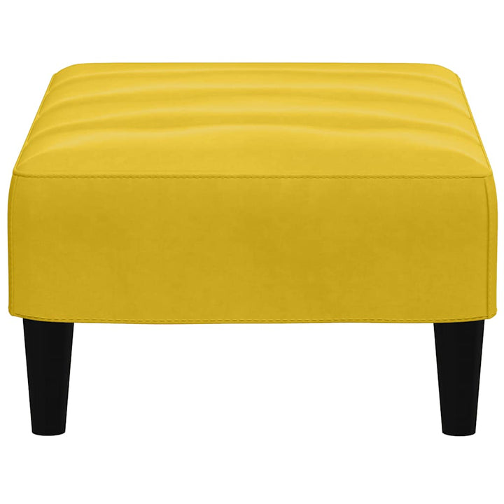 fodskammel 77x55x31 cm velour gul