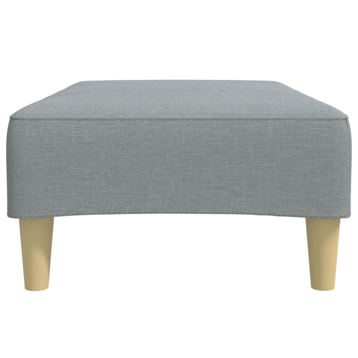 fodskammel 77x55x31 cm stof lysegrå