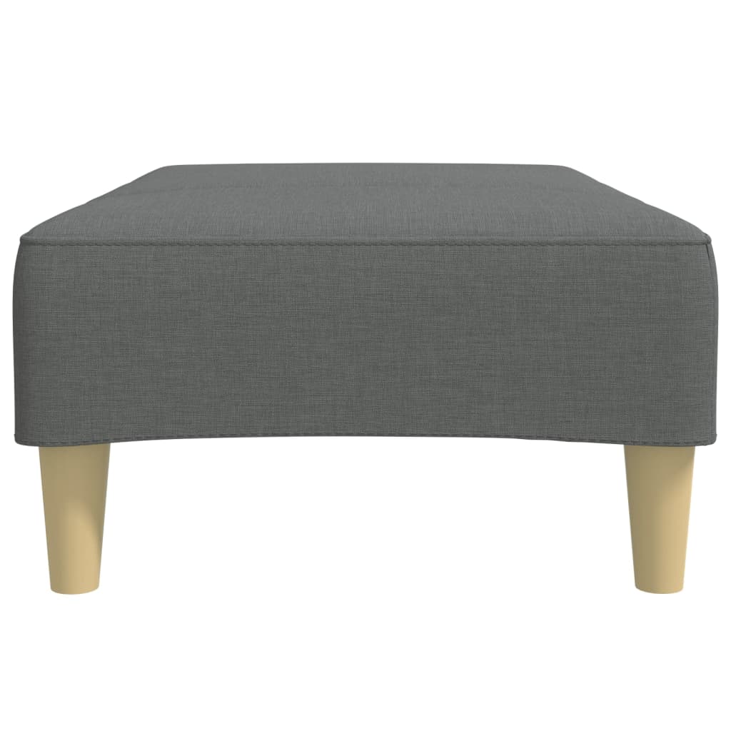 fodskammel 77x55x31 cm stof mørkegrå