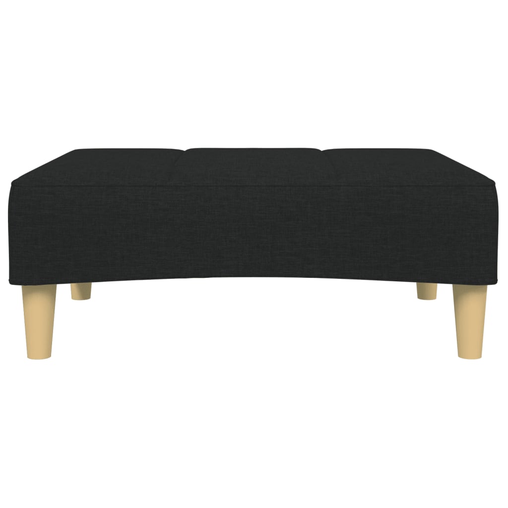 fodskammel 77x55x31 cm stof sort