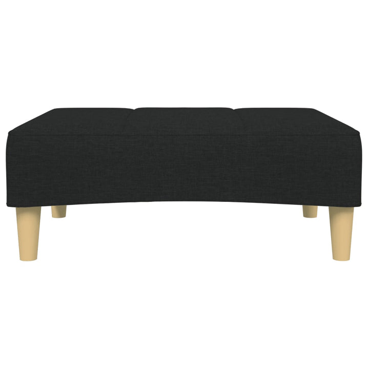 fodskammel 77x55x31 cm stof sort