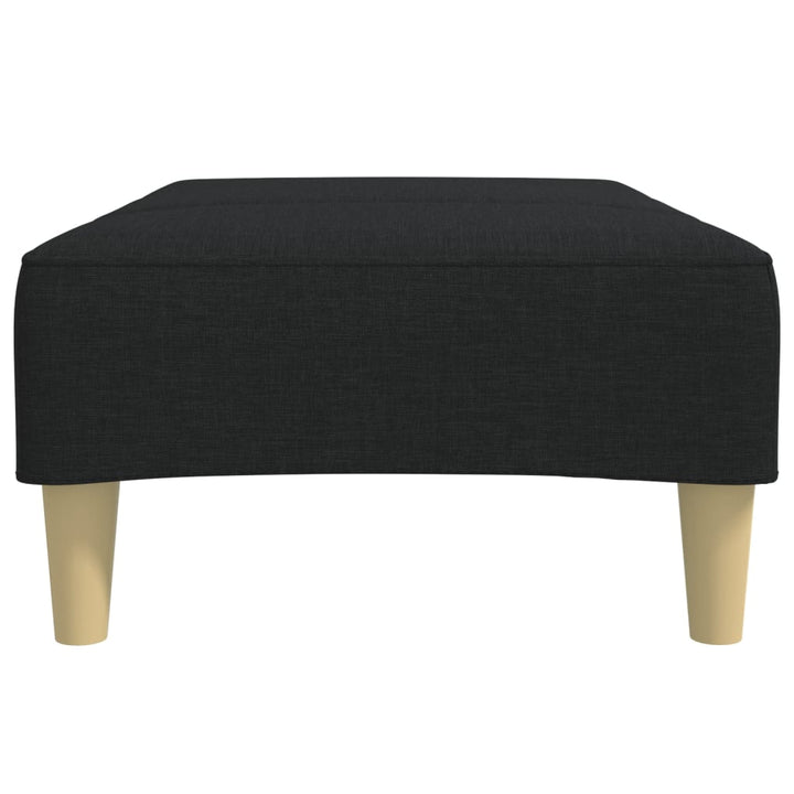 fodskammel 77x55x31 cm stof sort