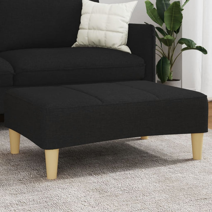 fodskammel 77x55x31 cm stof sort