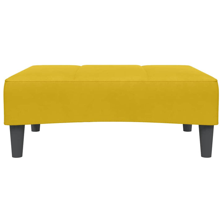 fodskammel 77x55x31 cm velour gul