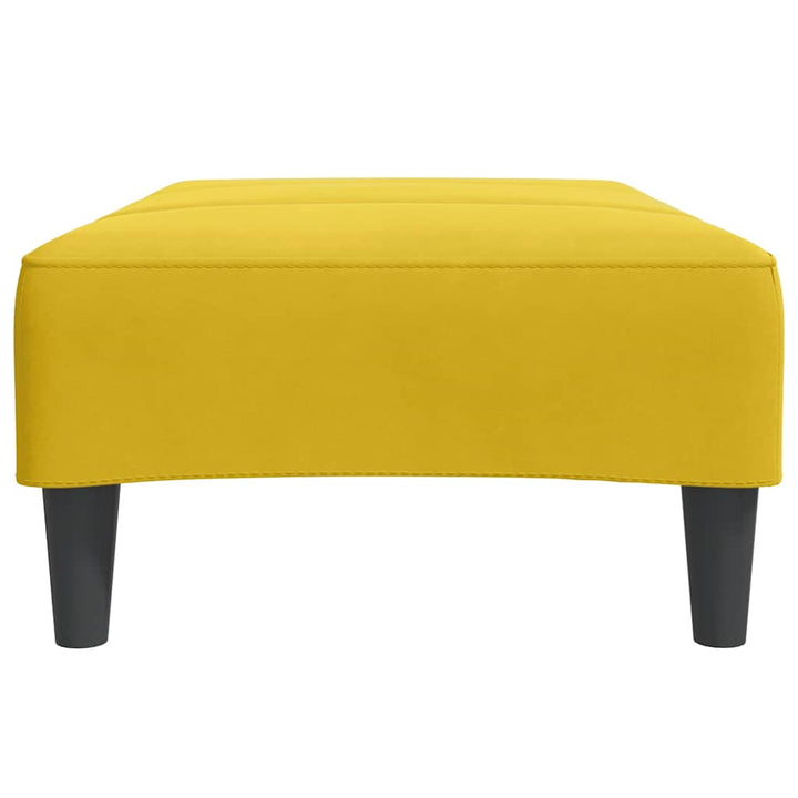 fodskammel 77x55x31 cm velour gul