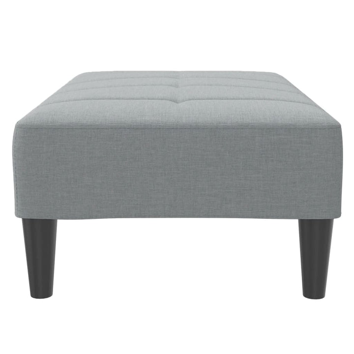 fodskammel 77x55x31 cm stof lysegrå