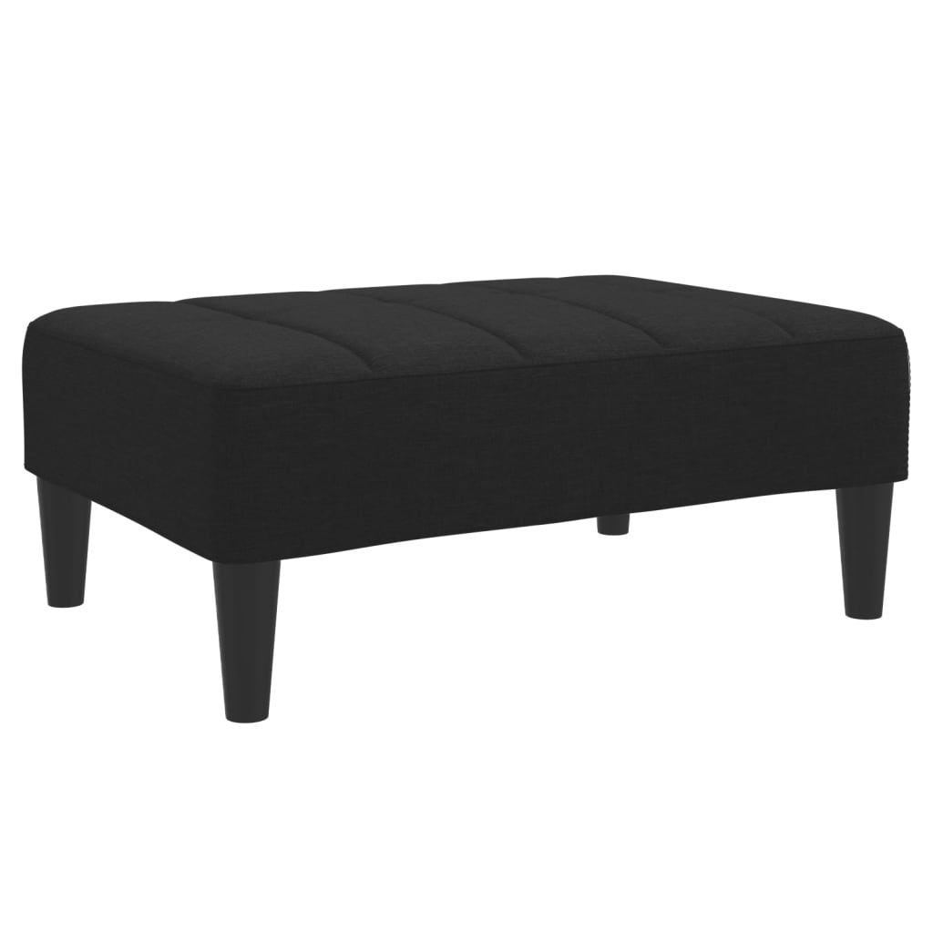 fodskammel 77x55x31 cm stof sort