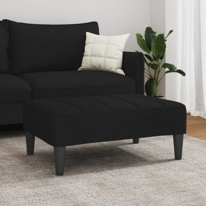 fodskammel 77x55x31 cm stof sort