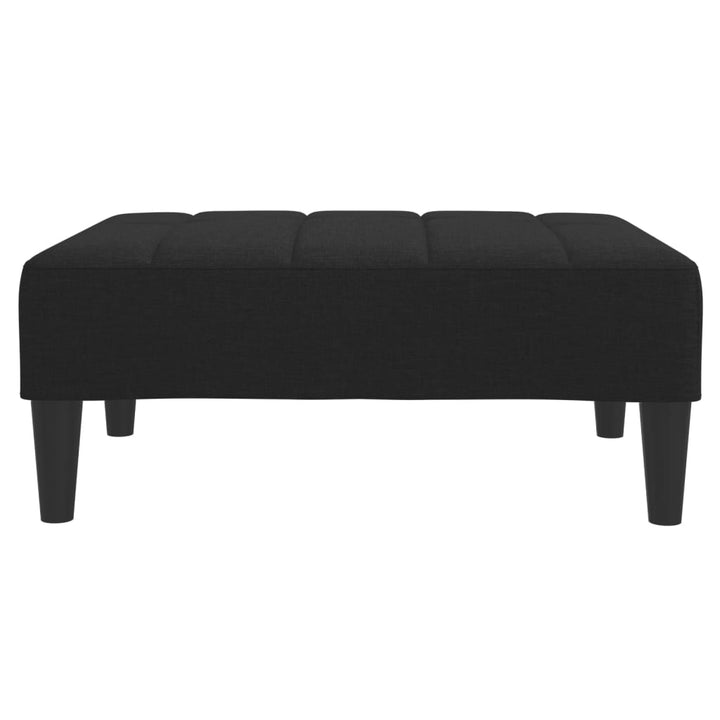 fodskammel 77x55x31 cm stof sort