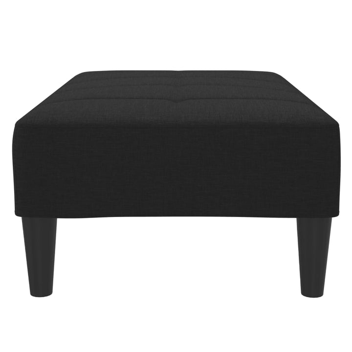 fodskammel 77x55x31 cm stof sort