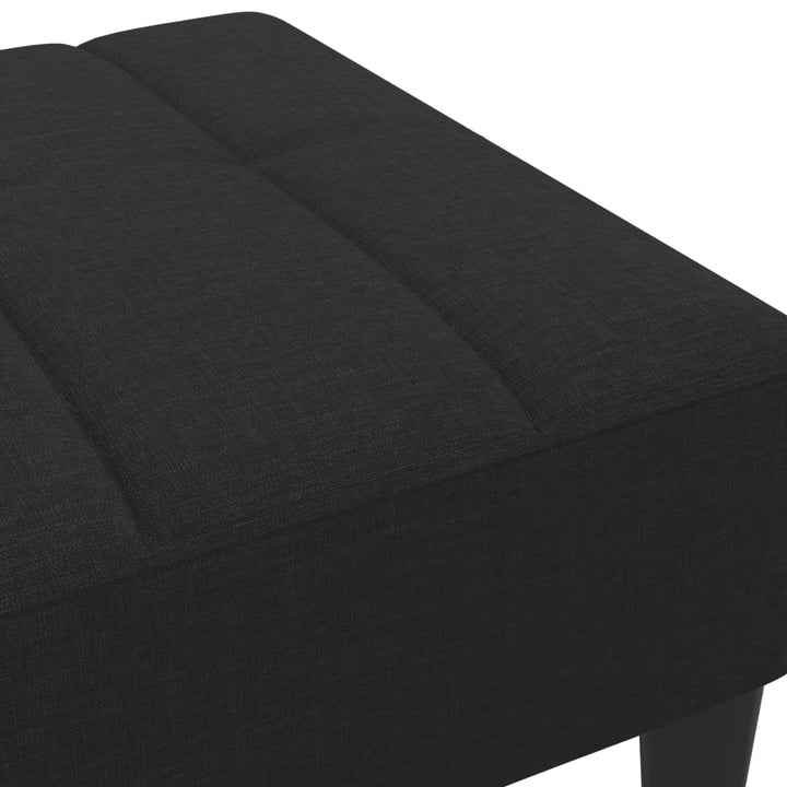 fodskammel 77x55x31 cm stof sort