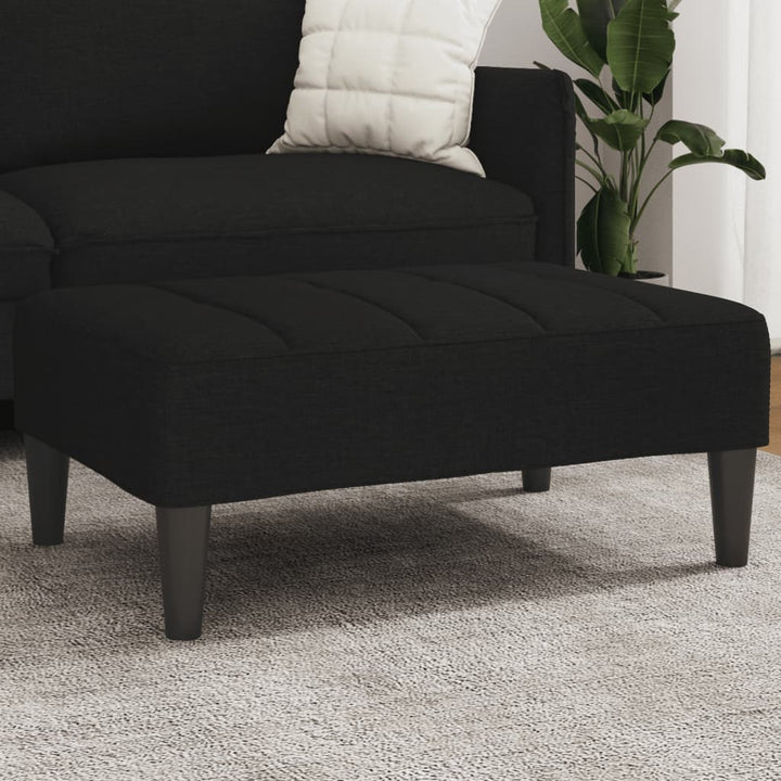 fodskammel 77x55x31 cm stof sort